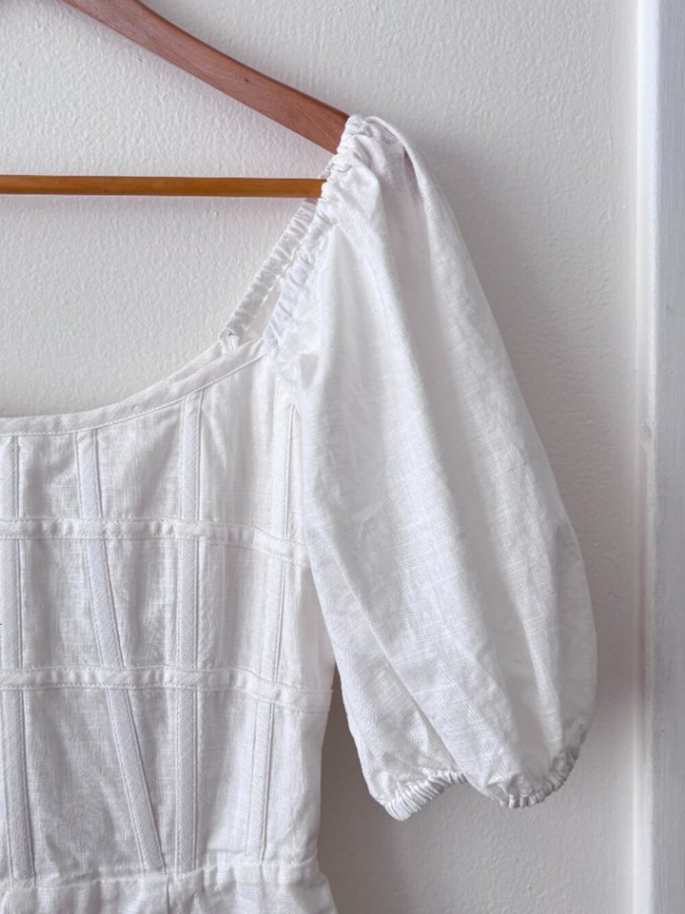 Sabo Ocean Lattice Mini Dress in White - Picture 8 of 12